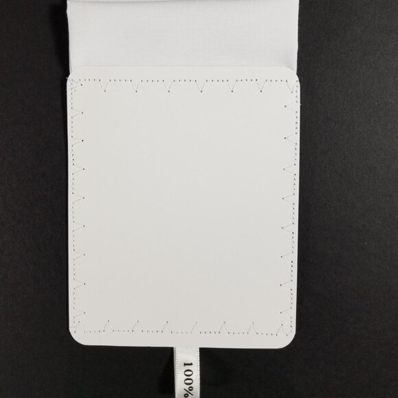 NEW White 100% Cotton Pre-Folded Pocket Square Handkerchief Insert - Picture 4 of 8